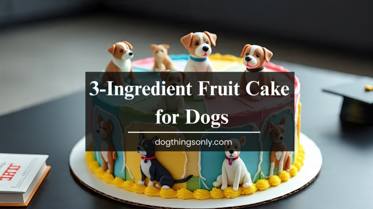 3-Ingredient Fruit Cake for Dogs