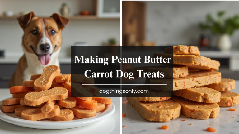 Making Peanut Butter Carrot Dog Treats